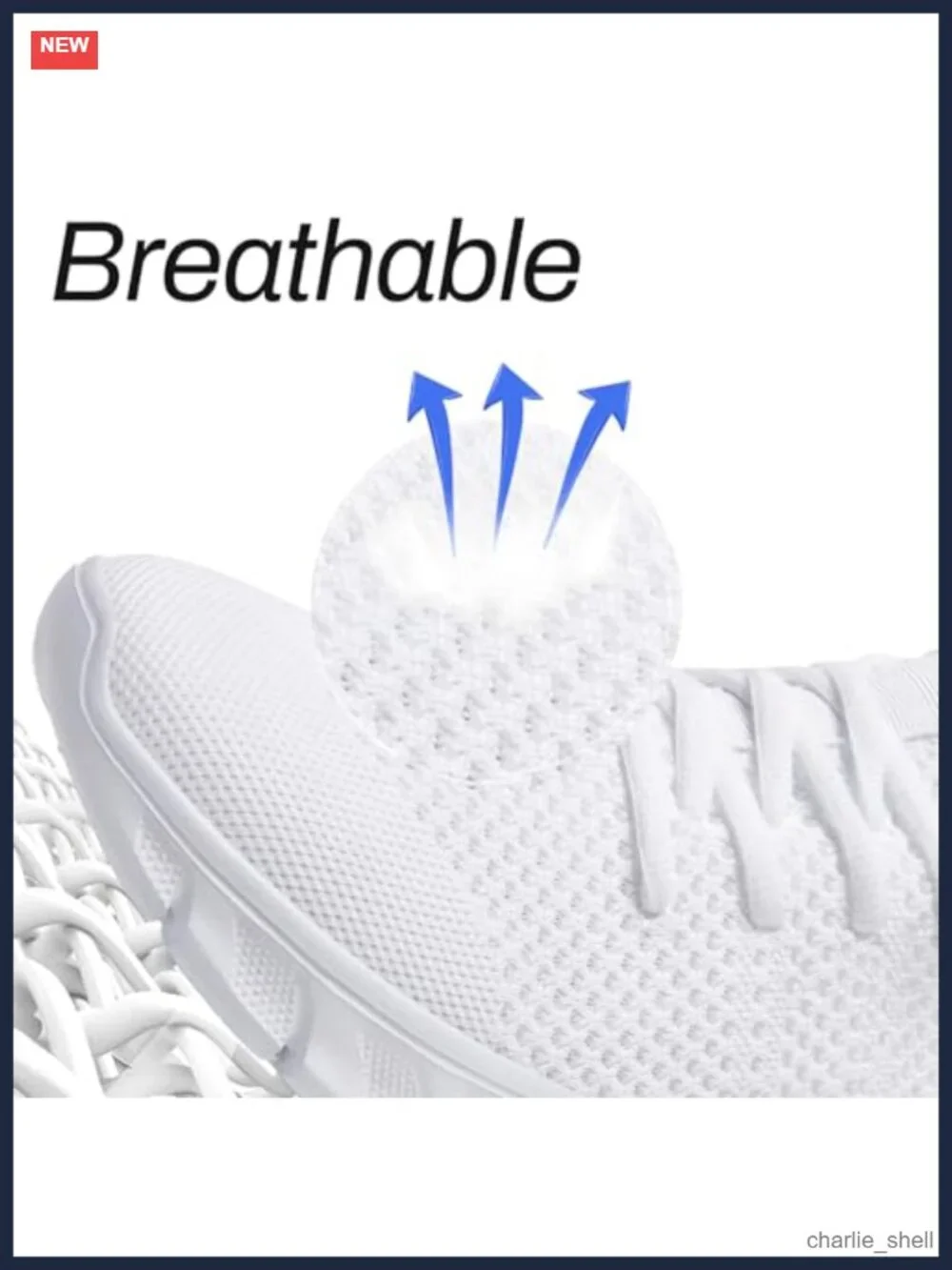 Men's Lightweight Breathable Mesh Athletic Running Tennis Sneakers